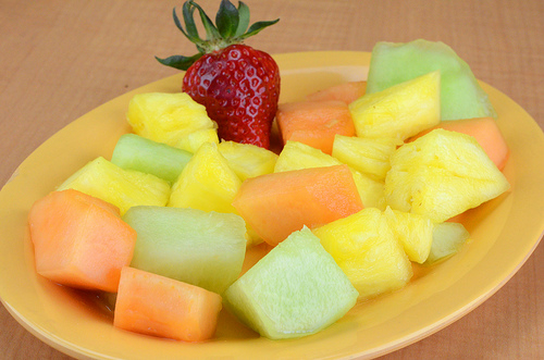 plate of fruit